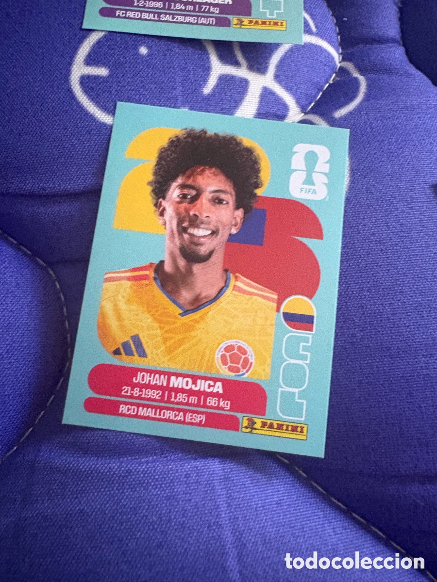 Cromos de f&uacute;tbol: COL 7 JOHAN MOJICA BASE COLOMBIA CROMO MUNDIAL STICKERS 2026 26