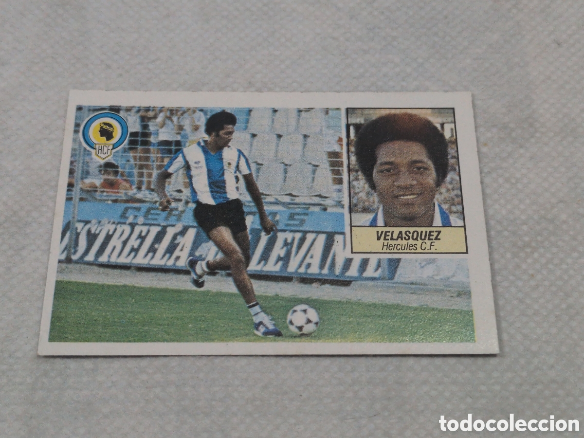 Figurine di Calcio: LIGA 84 85 ESTE VELAZQUEZ HERCULES ULTIMOS FICHAJES N&ordm; 31 NUEVO