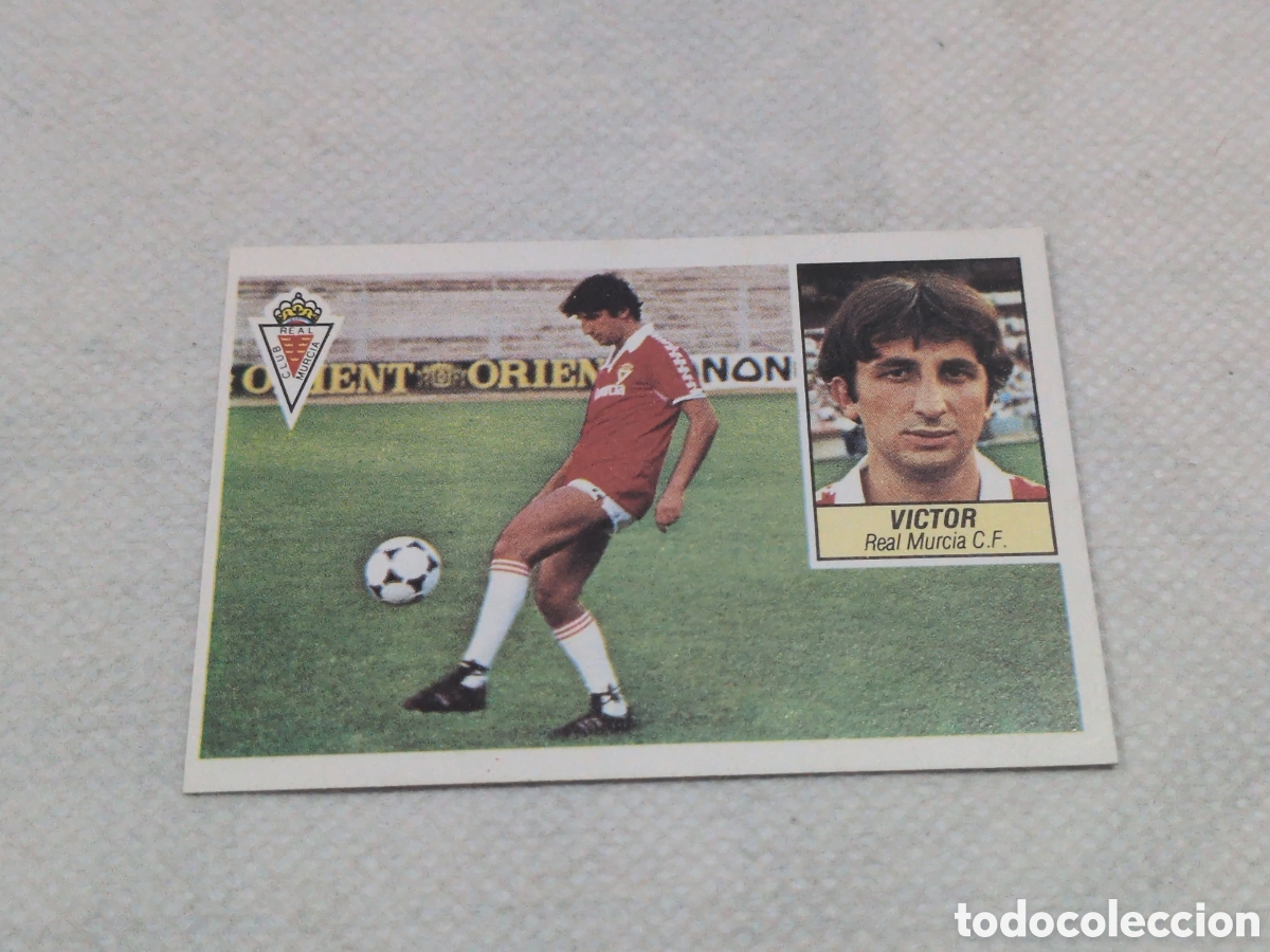 Cromos de f&uacute;tbol: VICTOR REAL MURCIA C. F. FICHAJE 35 LIGA ESTE 1984 1985 NUEVO SIN PEGAR