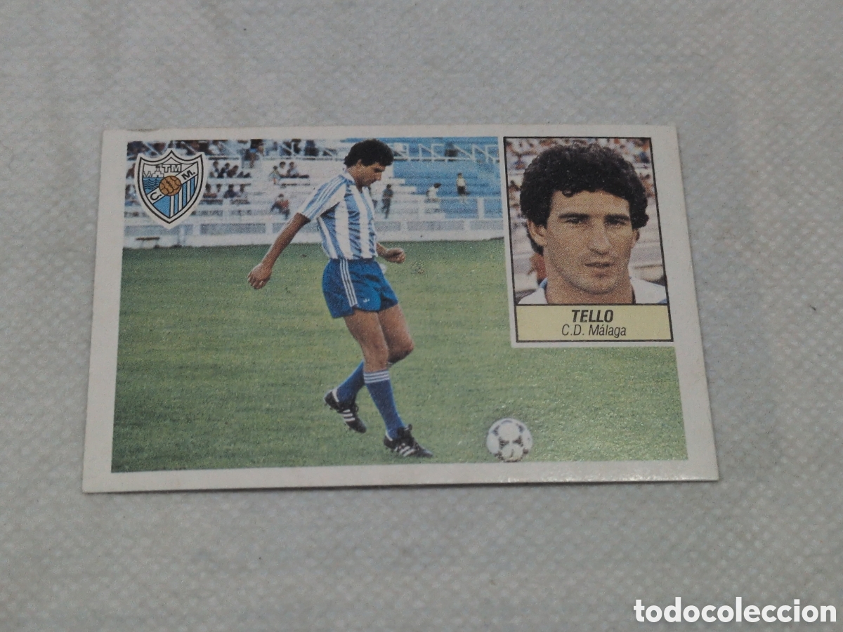 Cromos de f&uacute;tbol: TELLO MALAGA FICHAJE 11 VERSION LIGA ESTE 1984/85 NUEVO SIN PEGAR