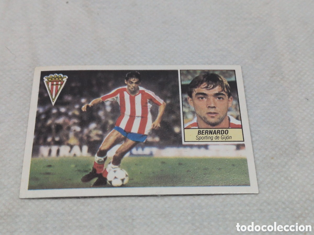 Cromos de f&uacute;tbol: BERNARDO SPORTING GIJON FICHAJE 38 LIGA ESTE 1984/85 SIN PEGAR