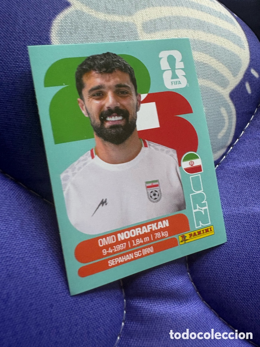 Cromos de f&uacute;tbol: OFFICIAL STICKER COLLECTION WORLD CUP MUNDIAL 2026 - IRAN N&ordm; 14 NOORAFKAN