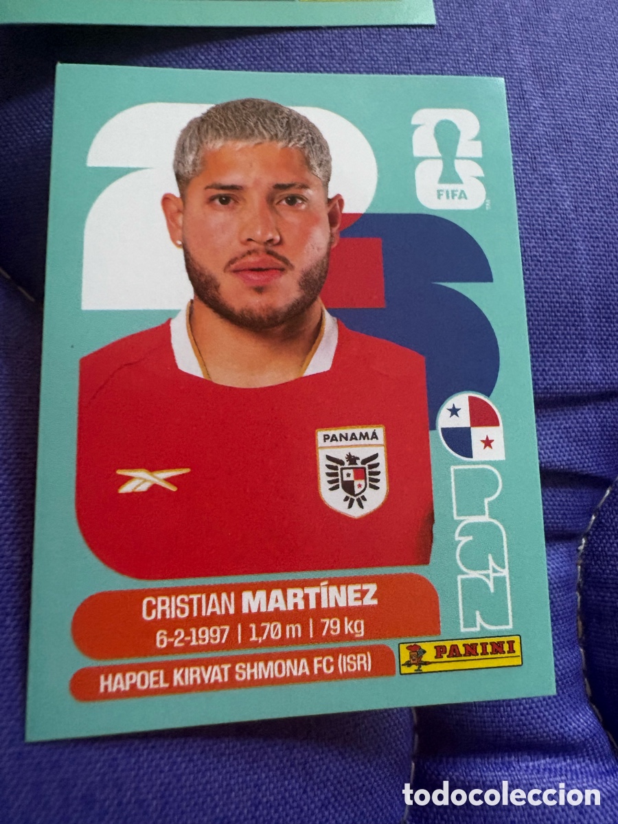 Cromos de f&uacute;tbol: B26 PAN10 CRISTIAN MART&Iacute;NEZ 10 PANAM&Aacute; PAN MUND PANAM&Aacute; PAN MUNDIAL FIFA WORLD CUP 2026 STICKER PANINI