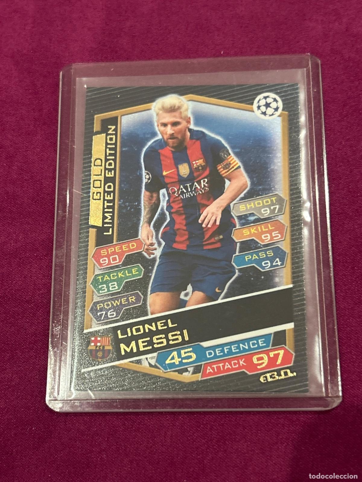Cromos de f&uacute;tbol: Cromo Lionel Messi FC Barcelona Topps Match Attax UEFA Champions League