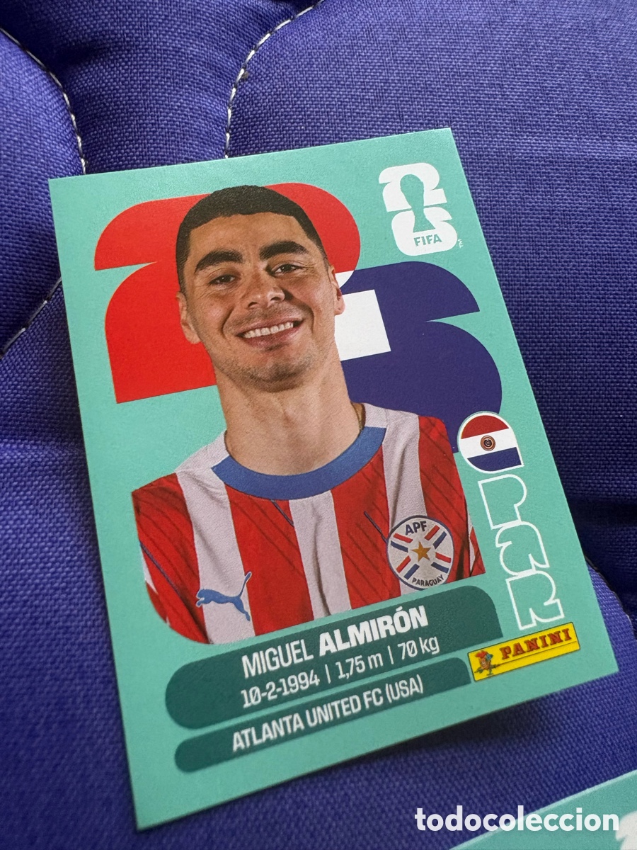 Cromos de f&uacute;tbol: PAR 17 PAR17 MIGUEL ALMIRON PARAGUAY ⚽ PANINI FIFA MUNDIAL WORLD CUP 26 2026 STICKER ⚽