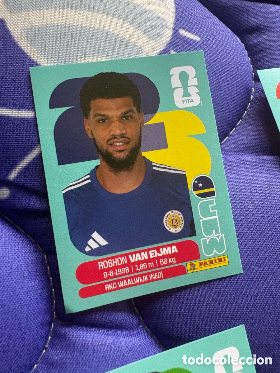 Cromos de f&uacute;tbol: CUW7 ROSHON VAN EIJMA 7 CURAZAO CURA&Ccedil;AO MUNDIAL FIFA WORLD CUP 2026 STICKER PANINI SIN PEGAR