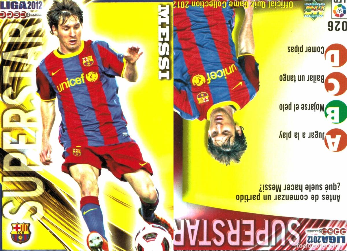 Cromos de f&uacute;tbol: Cromo Messi F.C. Barcelona Mundicromo Las Fichas de La Liga 2011-2012