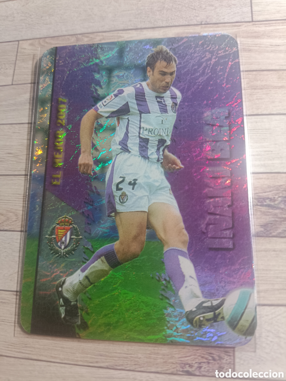 Football Stickers: 486 I&Ntilde;AKI BEA REAL VALLADOLID MUNDICROMO LAS FICHAS DE LA LIGA MUNDICROMO 2007 2008 07 08