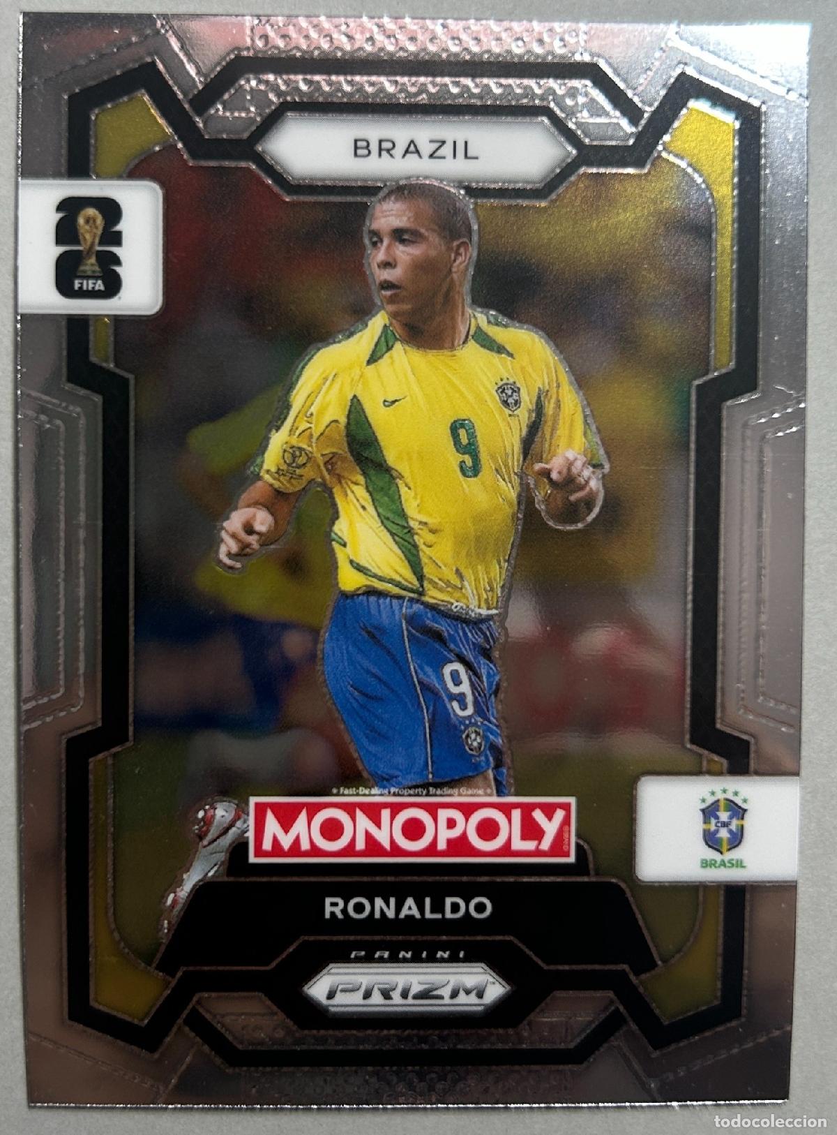 Football Stickers: Cromo Ronaldo Nazario Brasil Panini Prizm Monopoly FIFA World Cup Canad&aacute;-M&eacute;xico-USA 2025-2026