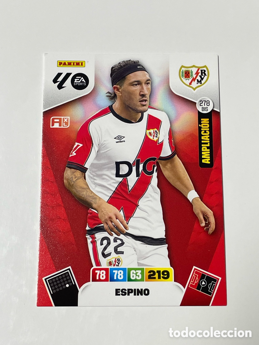 Cromos de f&uacute;tbol: Pacha Espino Rayo Vallecano Panini Adrenalyn XL 2025/26 #278 BIS