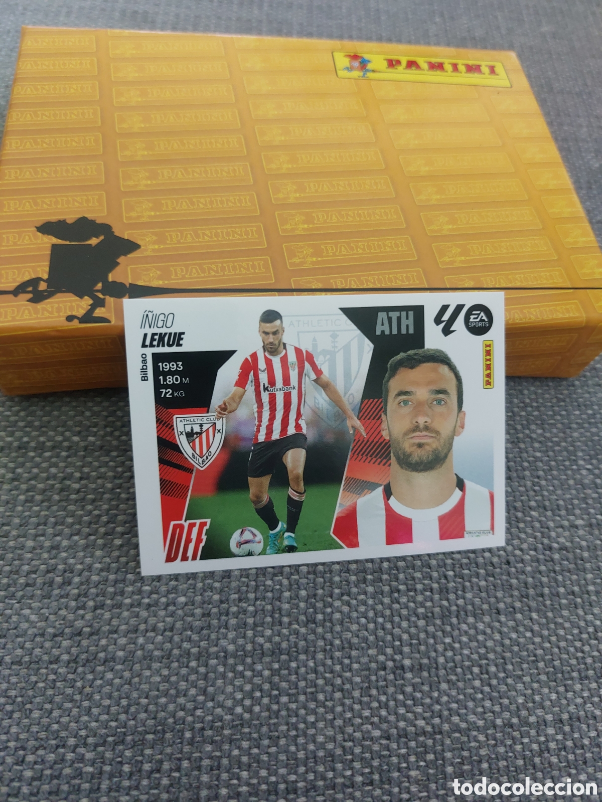 Cromos de f&uacute;tbol: 5 B 5B I&Ntilde;IGO LEKUE ATHLETIC BILBAO PANINI LIGA ESTE 25 26 2025 2026