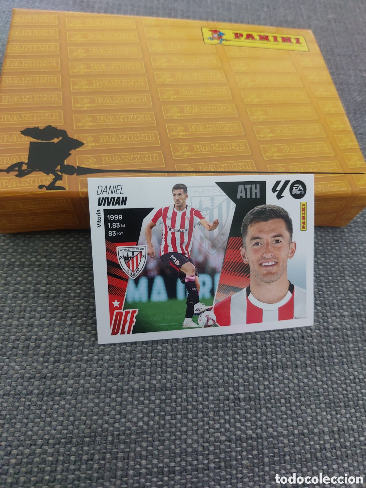 Cromos de f&uacute;tbol: 6 DANIEL VIVIAN ATHLETIC BILBAO PANINI LIGA ESTE 25 26 2025 2026