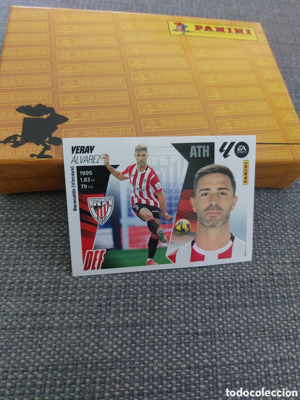 Cromos de f&uacute;tbol: 8 YERAY ALVAREZ ATHLETIC BILBAO PANINI LIGA ESTE 25 26 2025 2026