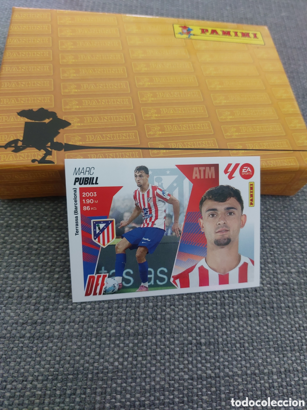 Cromos de f&uacute;tbol: 5 BIS PUBILL 5BIS ATLETICO MADRID COLOCA 3 EDICION LIGA ESTE EA SPORTS 25 26 2025 2026