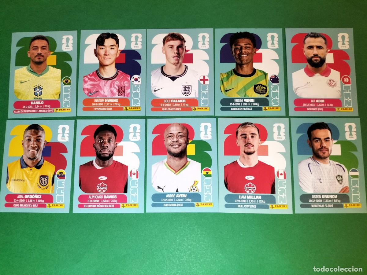 Cromos de f&uacute;tbol: (PANINI)FIFA WORLD CUP 2026) LOTE DE 10 CROMOS ORIGINALES SIN PEGAR