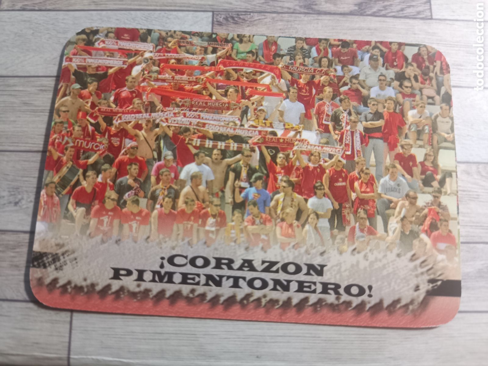 Cromos de f&uacute;tbol: 516 HIMNO REAL MURCIA MUNDICROMO LAS FICHAS DE LA LIGA MUNDICROMO 2007 2008 07 08