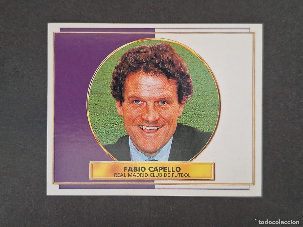 Cromos de Futebol: L4 FABIO CAPELLO ENTRENADOR REAL MADRID LIGA ESTE 1996 1997 96 97 NUNCA PEGADO SIN PEGAR