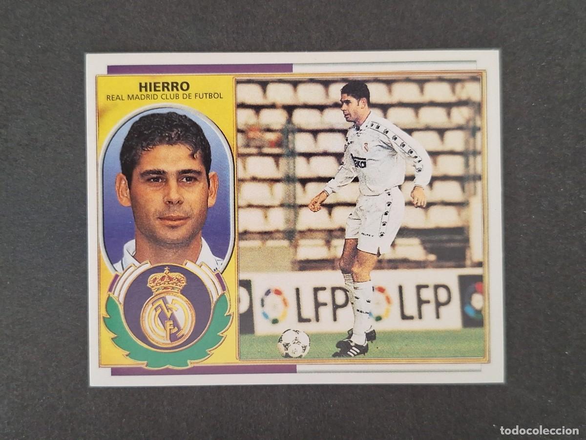 Cromos de Futebol: L4 HIERRO REAL MADRID LIGA ESTE 1996 1997 96 97 NUNCA PEGADO SIN PEGAR