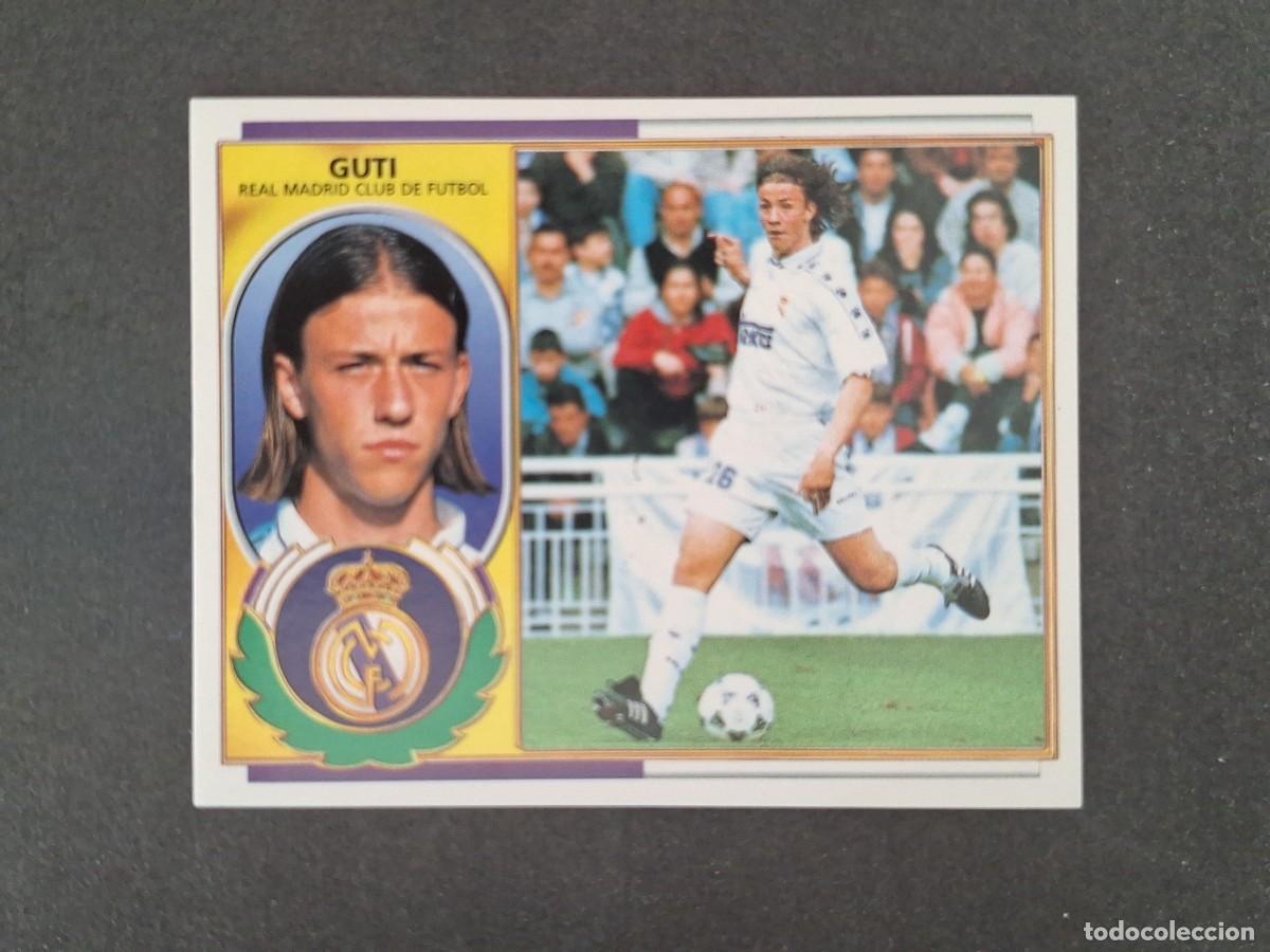 Cromos de f&uacute;tbol: L4 GUTI REAL MADRID LIGA ESTE 1996 1997 96 97 NUNCA PEGADO SIN PEGAR