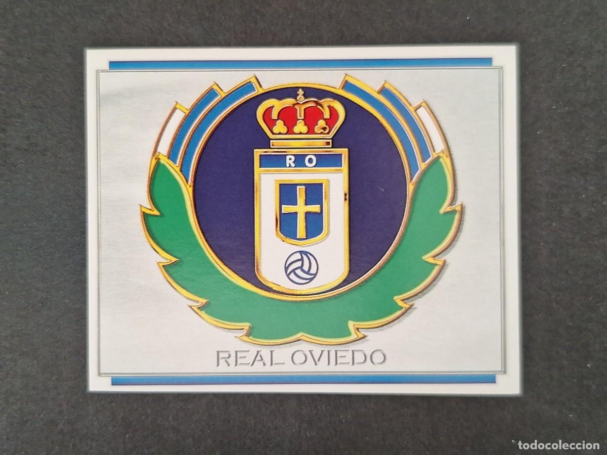 Cromos de f&uacute;tbol: L4 ESCUDO REAL OVIEDO LIGA ESTE 1996 1997 96 97 NUNCA PEGADO SIN PEGAR