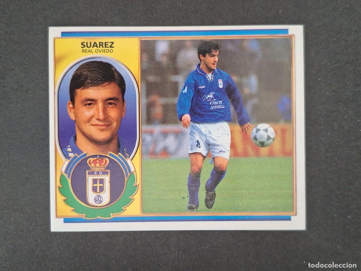 Cromos de f&uacute;tbol: L4 SUAREZ REAL OVIEDO LIGA ESTE 1996 1997 96 97 NUNCA PEGADO SIN PEGAR