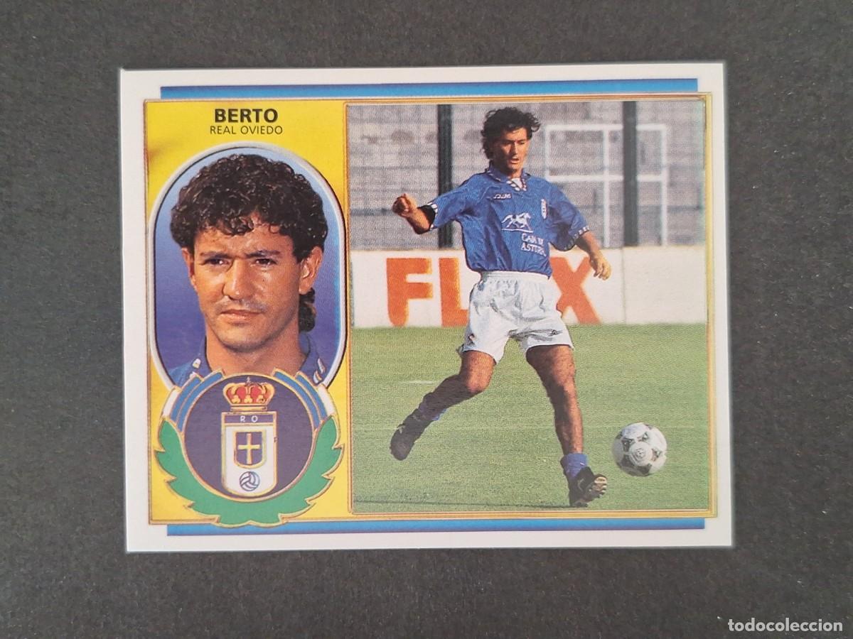 Cromos de f&uacute;tbol: L4 BERTO REAL OVIEDO LIGA ESTE 1996 1997 96 97 NUNCA PEGADO SIN PEGAR