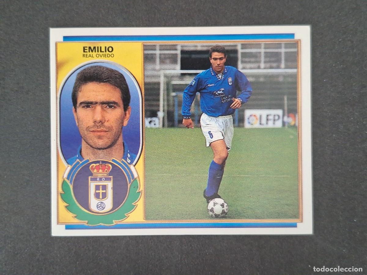 Cromos de f&uacute;tbol: L4 EMILIO REAL OVIEDO LIGA ESTE 1996 1997 96 97 NUNCA PEGADO SIN PEGAR