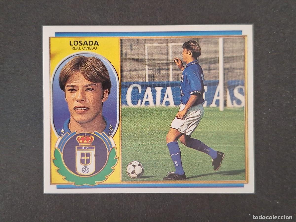 Cromos de f&uacute;tbol: L4 LOSADA REAL OVIEDO LIGA ESTE 1996 1997 96 97 NUNCA PEGADO SIN PEGAR