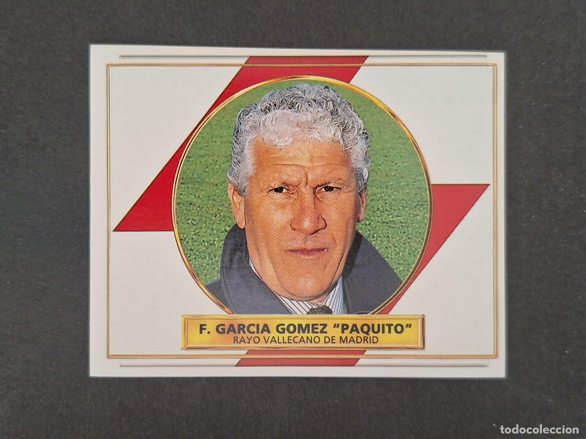 Cromos de f&uacute;tbol: L4 PAQUITO ENTRENADOR RAYO VALLECANO LIGA ESTE 1996 1997 96 97 NUNCA PEGADO SIN PEGAR