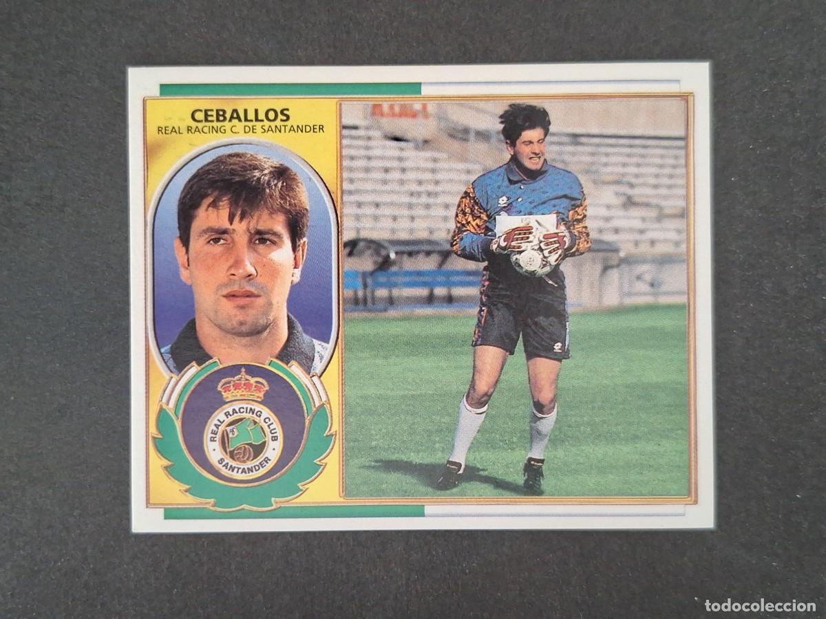 Cromos de f&uacute;tbol: L4 CEBALLOS RACING DE SANTANDER LIGA ESTE 1996 1997 96 97 NUNCA PEGADO SIN PEGAR