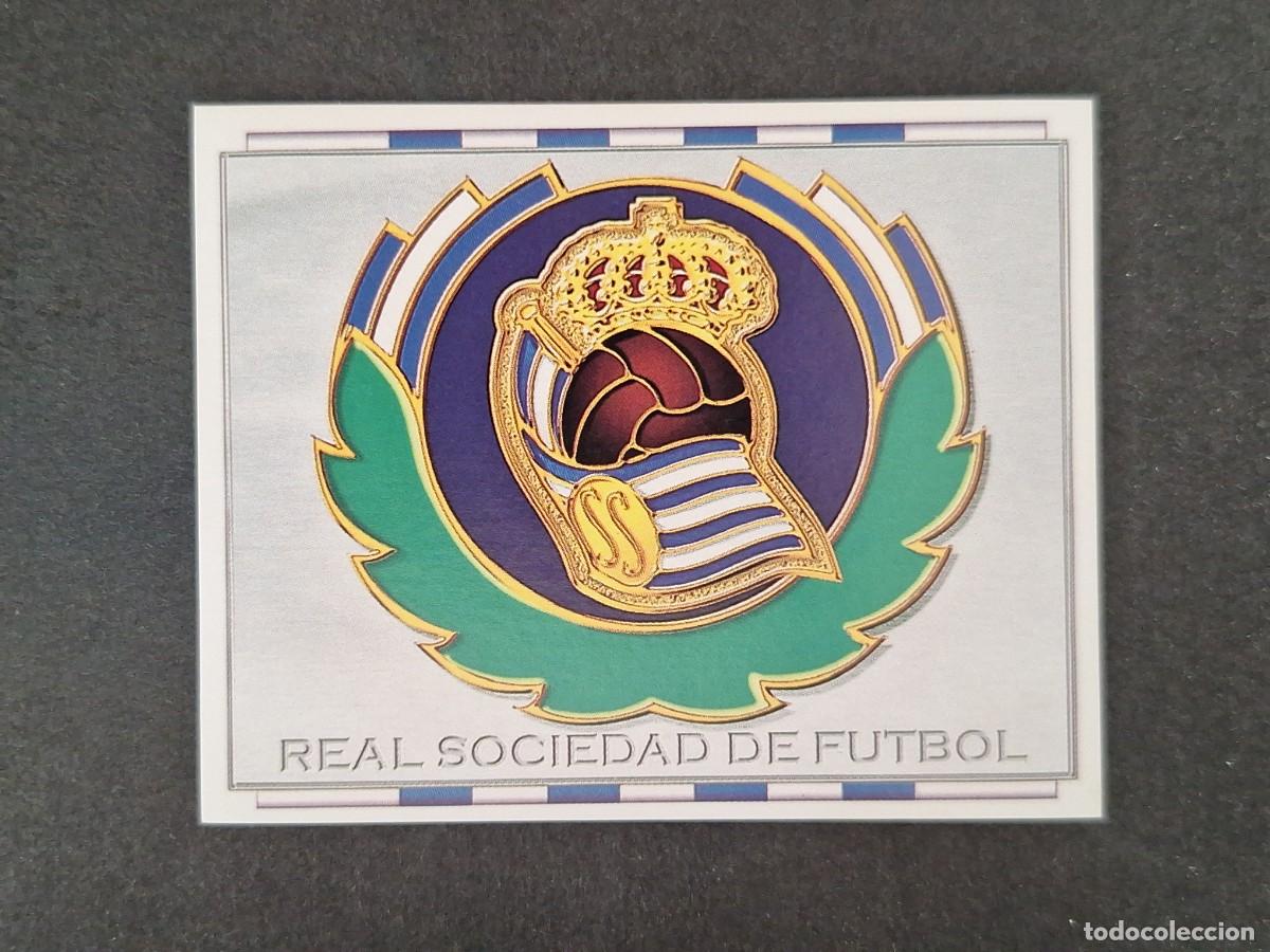 Cromos de f&uacute;tbol: L4 ESCUDO REAL SOCIEDAD LIGA ESTE 1996 1997 96 97 NUNCA PEGADO SIN PEGAR