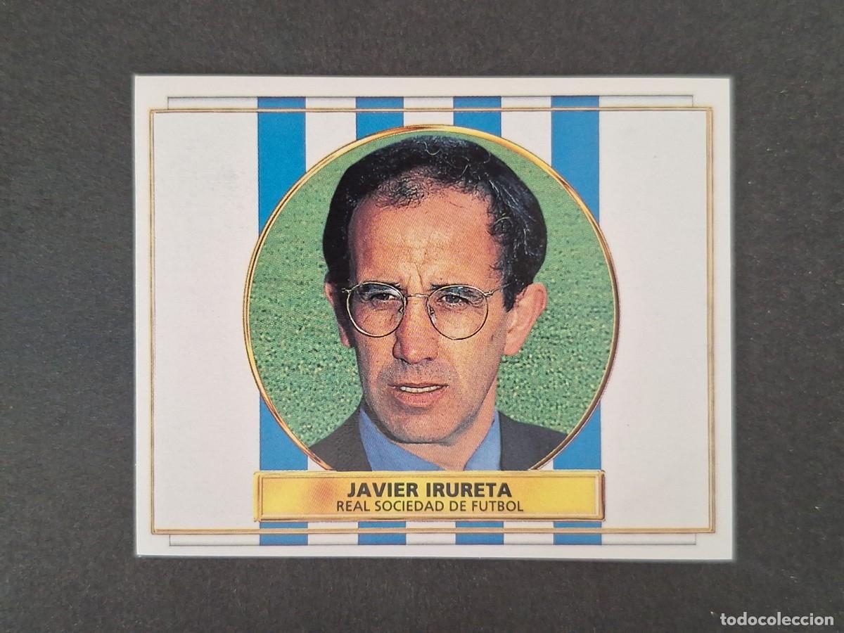 Cromos de f&uacute;tbol: L4 JAVIER IRURETA ENTRENADOR REAL SOCIEDAD LIGA ESTE 1996 1997 96 97 NUNCA PEGADO SIN PEGAR