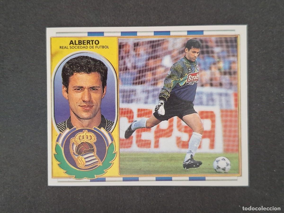 Cromos de f&uacute;tbol: L4 ALBERTO REAL SOCIEDAD LIGA ESTE 1996 1997 96 97 NUNCA PEGADO SIN PEGAR