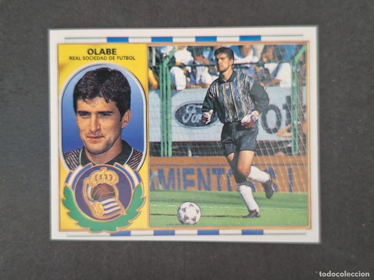 Cromos de f&uacute;tbol: L4 OLABE REAL SOCIEDAD LIGA ESTE 1996 1997 96 97 NUNCA PEGADO SIN PEGAR