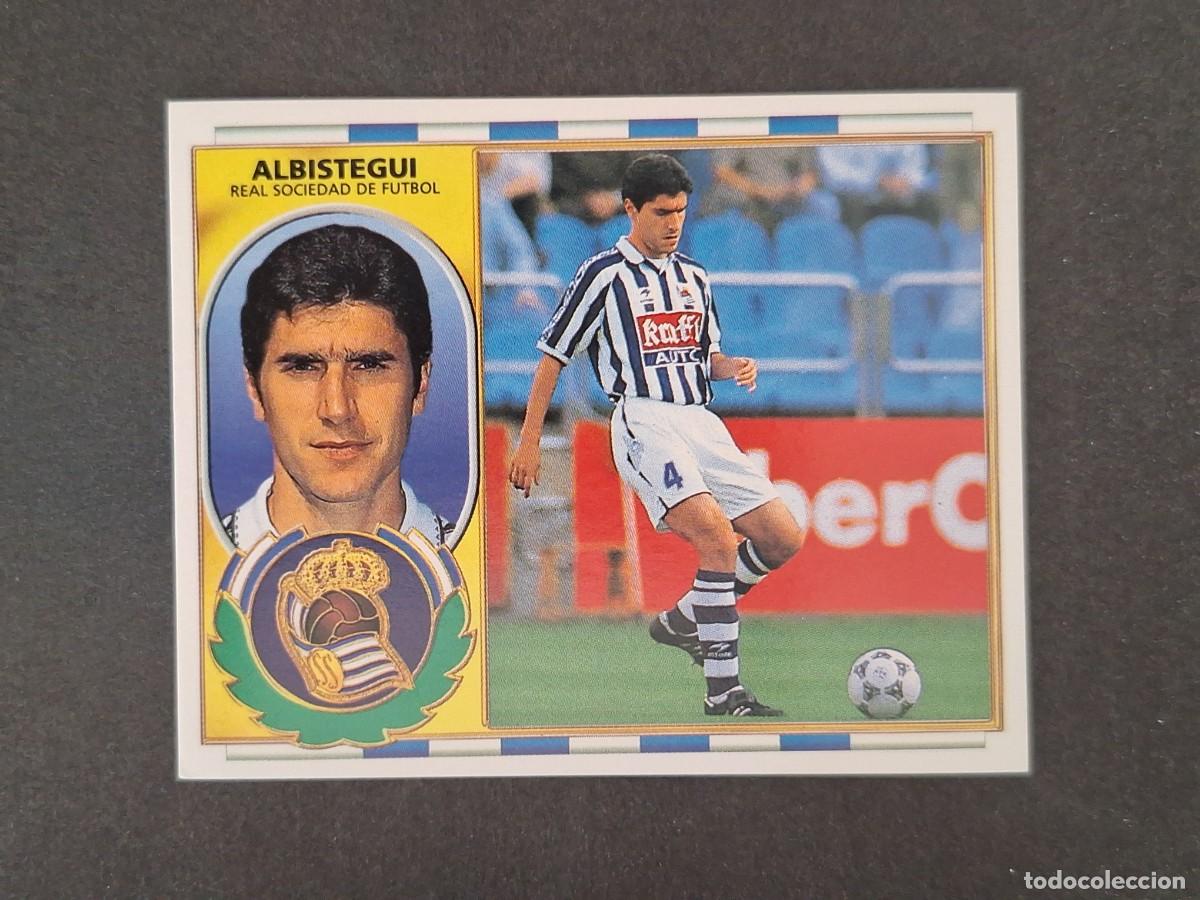 Cromos de f&uacute;tbol: L4 ALBISTEGUI REAL SOCIEDAD LIGA ESTE 1996 1997 96 97 NUNCA PEGADO SIN PEGAR