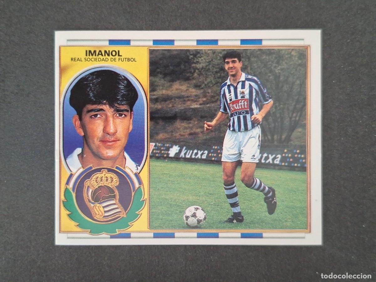 Cromos de f&uacute;tbol: L4 IMANOL REAL SOCIEDAD LIGA ESTE 1996 1997 96 97 NUNCA PEGADO SIN PEGAR