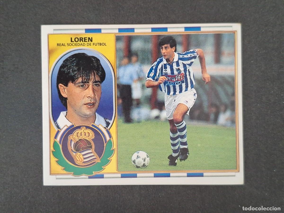 Cartes &agrave; collectionner de Football: L4 LOREN REAL SOCIEDAD LIGA ESTE 1996 1997 96 97 NUNCA PEGADO SIN PEGAR