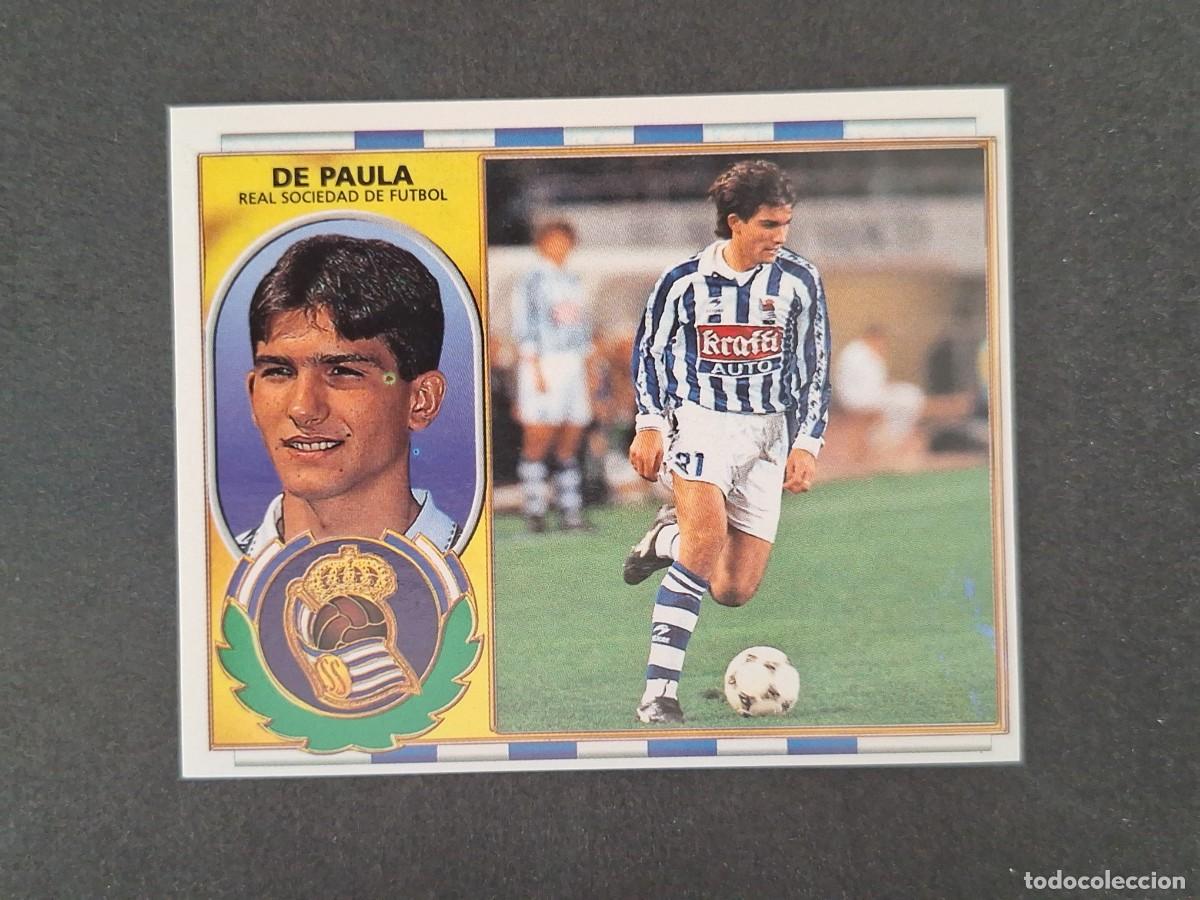 Cromos de f&uacute;tbol: L4 DE PAULA REAL SOCIEDAD LIGA ESTE 1996 1997 96 97 NUNCA PEGADO SIN PEGAR