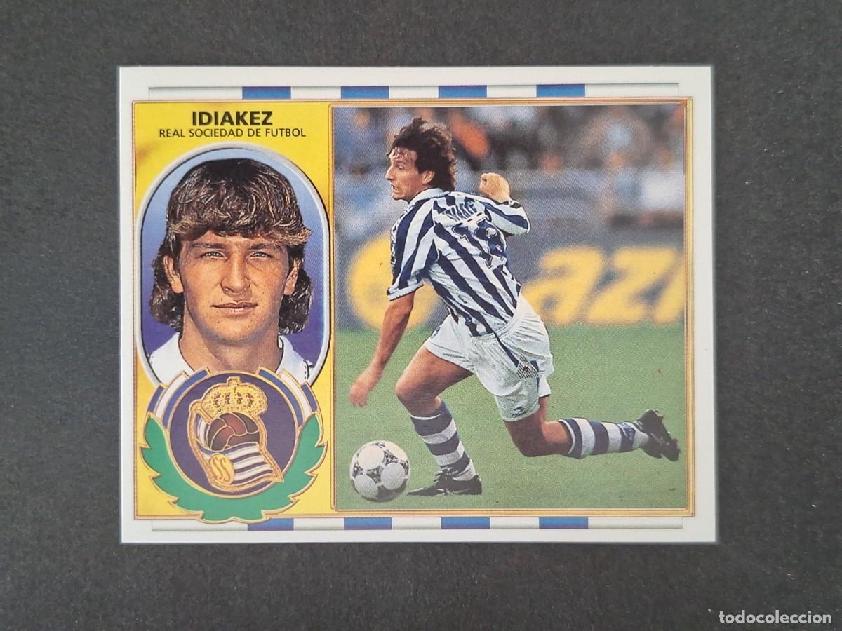 Cromos de f&uacute;tbol: L4 IDIAKEZ REAL SOCIEDAD LIGA ESTE 1996 1997 96 97 NUNCA PEGADO SIN PEGAR