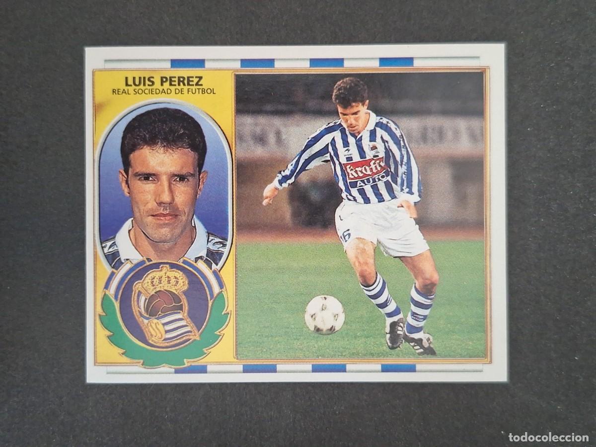 Cromos de f&uacute;tbol: L4 LUIS PEREZ REAL SOCIEDAD LIGA ESTE 1996 1997 96 97 NUNCA PEGADO SIN PEGAR