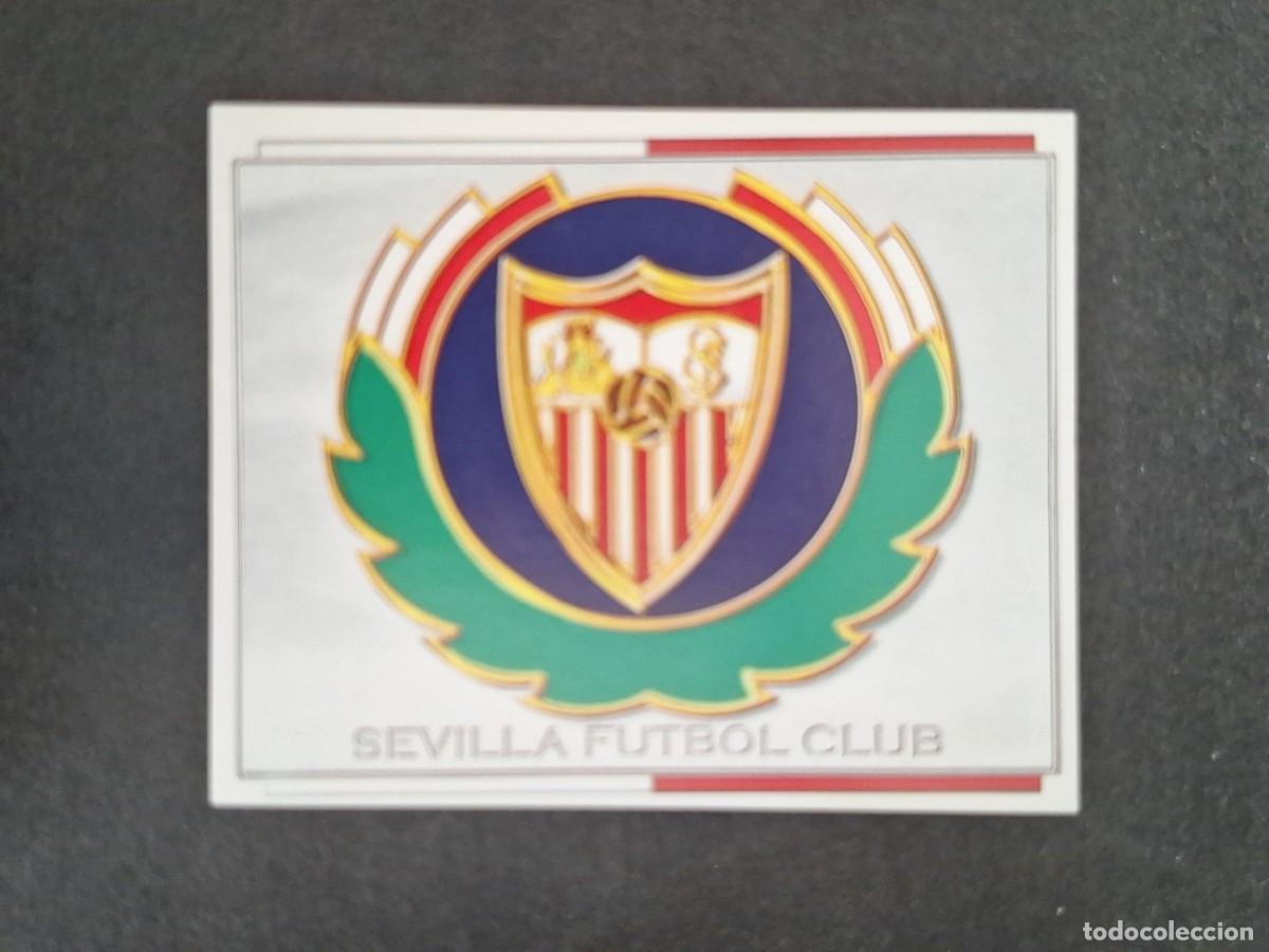 Cromos de f&uacute;tbol: L4 ESCUDO SEVILLA F. C. LIGA ESTE 1996 1997 96 97 NUNCA PEGADO SIN PEGAR