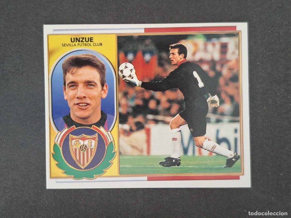 Cromos de f&uacute;tbol: L4 UNZUE SEVILLA F. C. LIGA ESTE 1996 1997 96 97 NUNCA PEGADO SIN PEGAR