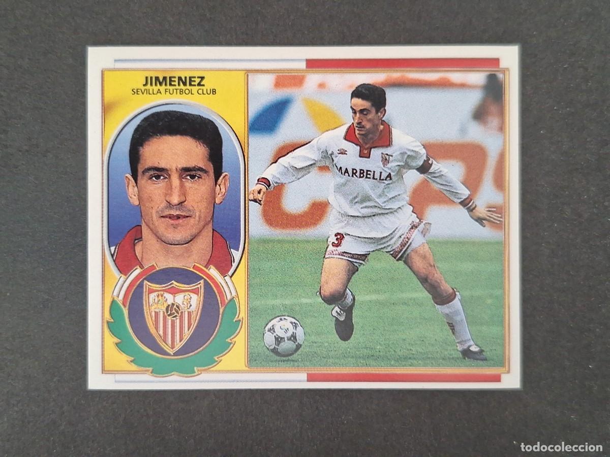 Cromos de f&uacute;tbol: L4 JIMENEZ SEVILLA F. C. LIGA ESTE 1996 1997 96 97 NUNCA PEGADO SIN PEGAR