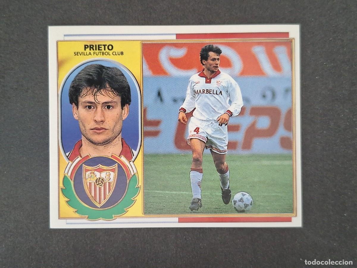 Cromos de f&uacute;tbol: L4 PRIETO SEVILLA F. C. LIGA ESTE 1996 1997 96 97 NUNCA PEGADO SIN PEGAR