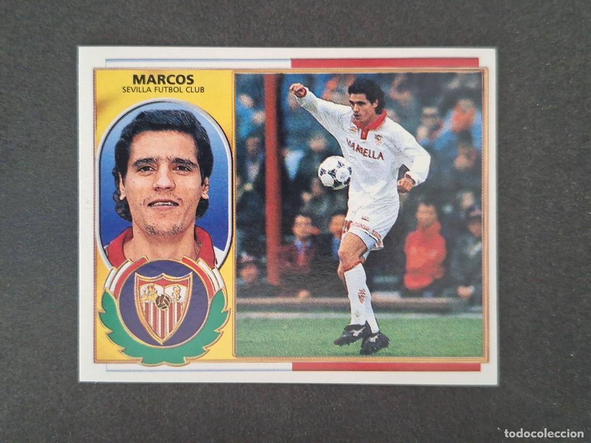 Cromos de f&uacute;tbol: L4 MARCOS SEVILLA F. C. LIGA ESTE 1996 1997 96 97 NUNCA PEGADO SIN PEGAR