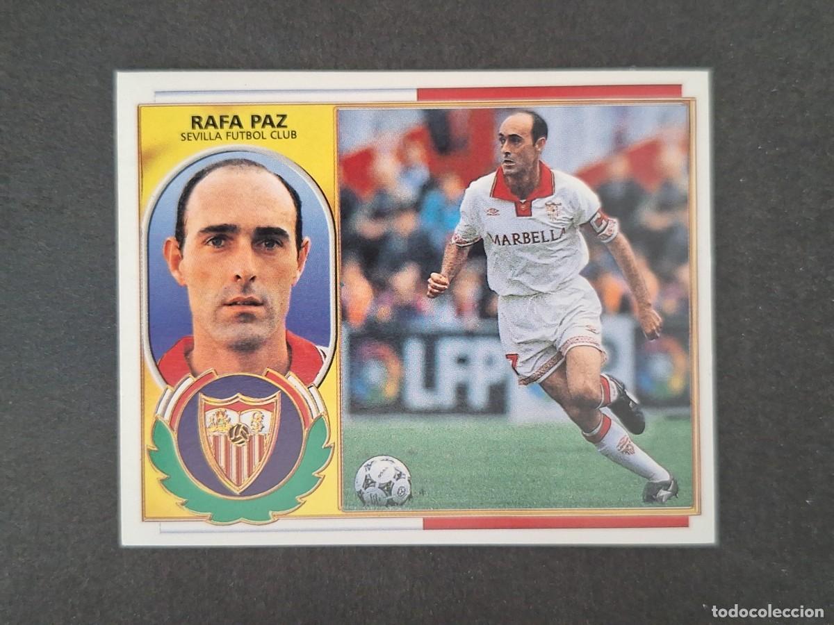 Cromos de f&uacute;tbol: L4 RAFA PAZ SEVILLA F. C. LIGA ESTE 1996 1997 96 97 NUNCA PEGADO SIN PEGAR