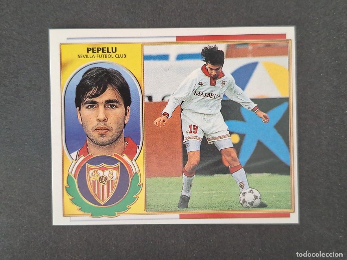 Cromos de f&uacute;tbol: L4 PEPELU SEVILLA F. C. LIGA ESTE 1996 1997 96 97 NUNCA PEGADO SIN PEGAR