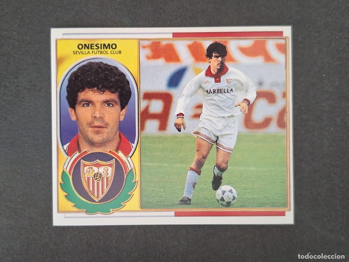 Cromos de f&uacute;tbol: L4 ONESIMO SEVILLA F. C. LIGA ESTE 1996 1997 96 97 NUNCA PEGADO SIN PEGAR