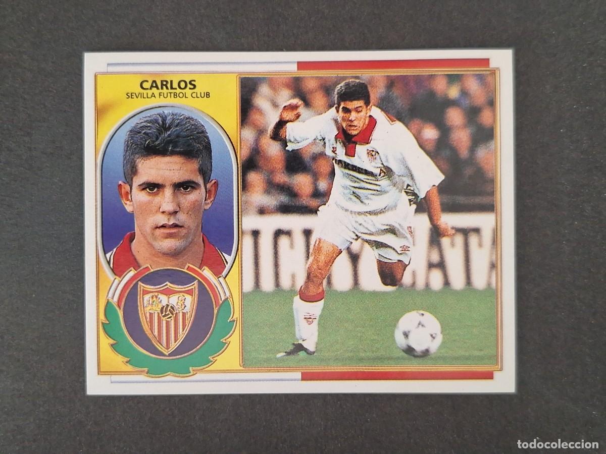 Cromos de f&uacute;tbol: L4 CARLOS SEVILLA F. C. LIGA ESTE 1996 1997 96 97 NUNCA PEGADO SIN PEGAR