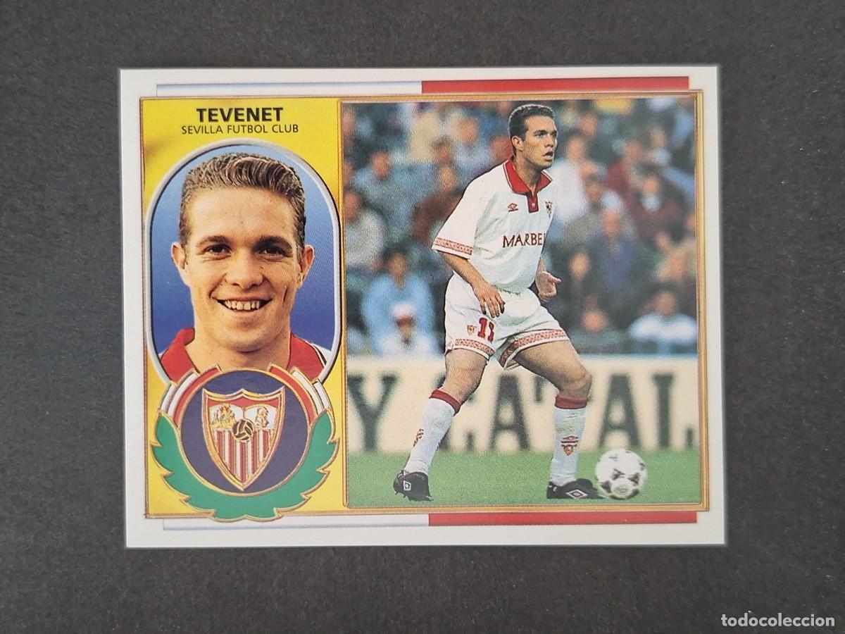 Cromos de f&uacute;tbol: L4 TEVENET SEVILLA F. C. LIGA ESTE 1996 1997 96 97 NUNCA PEGADO SIN PEGAR